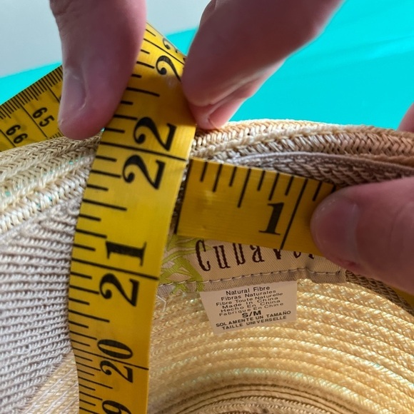 Cubavera Fedora Style Paper Fedora Hat S/M Neutral - Picture 8 of 9